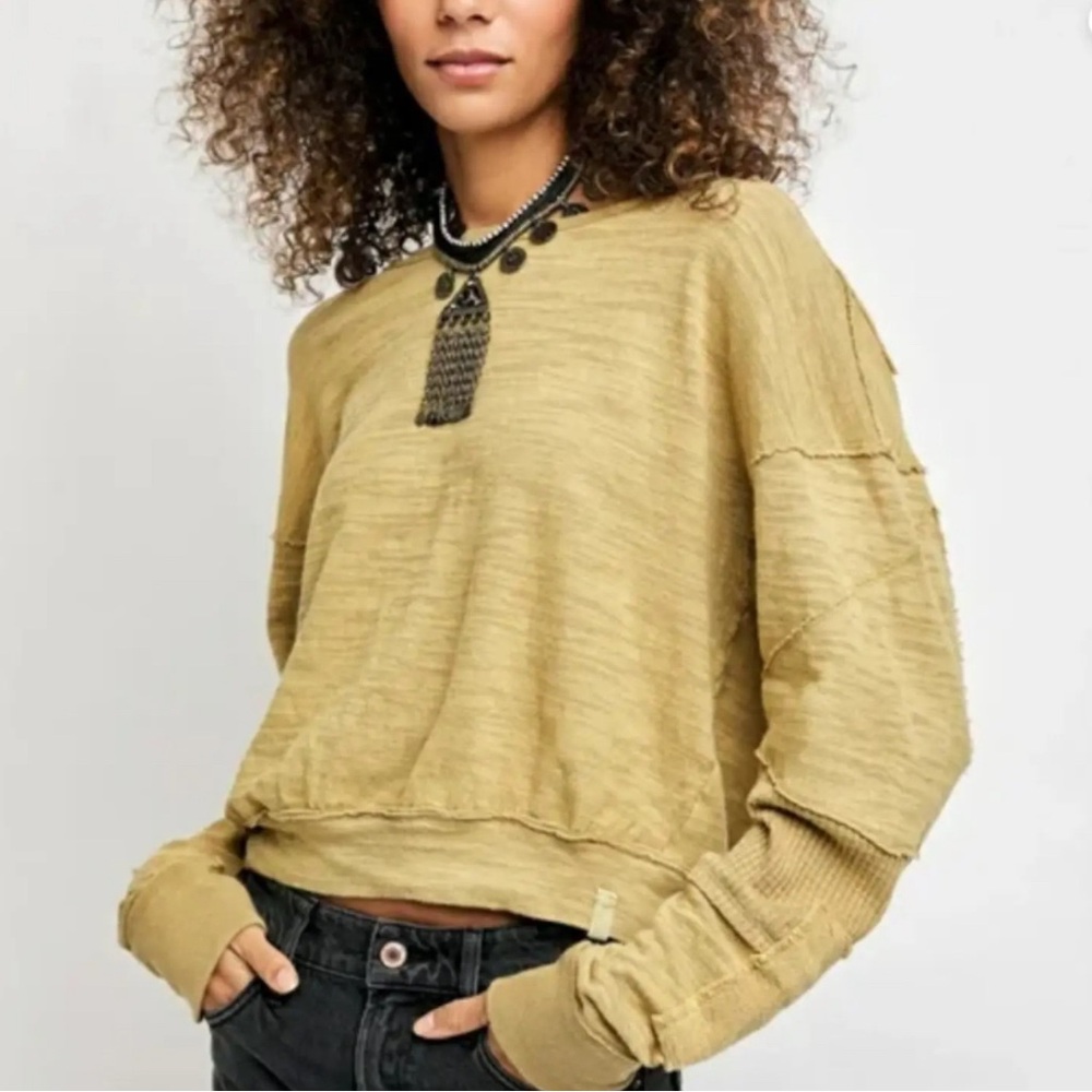 Free People We The Free 5 Star Crewneck Size Large